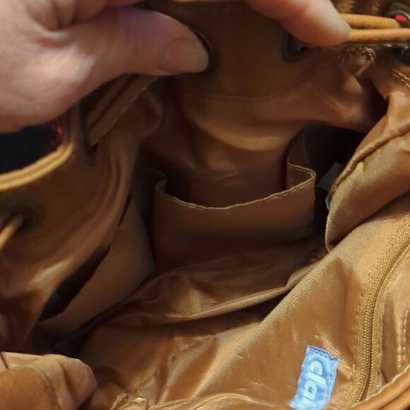 Claire's tassel dre string bucket bag crossbody purse Boho - Picture 6 of 11